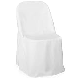 Lann's Linens 10 elegantes fundas para sillas plegables para bodas/fiestas